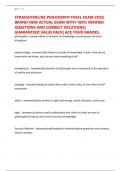 STRAIGHTERLINE PHILOSOPHY FINAL EXAM 2025&vert; BRAND NEW ACTUAL EXAM WITH 100&percnt; VERIFIED QUESTIONS AND CORRECT SOLUTIONS&vert; GUARANTEED VALUE PACK&vert; ACE YOUR GRADES&period;