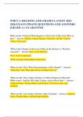  WSET 3&colon; REGIONS AND GRAPES LATEST 2025-2026 EXAM UPDATE QUESTIONS AND ANSWERS &vert;GRADE A&plus; GUARANTEE