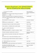 Steam Engineer 91 QUESTIONS WITH COMPLETE SOLUTIONS