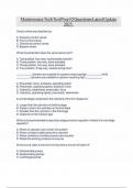 Maintenance Tech Test Prep &num;2 Questions Latest Update 2025&period;