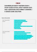 CHAMBERLAIN NR507 MIDTERM EXAM &sol; STUDY GUIDE ACTUAL LATEST VERSION 2025-2026 &sol;QUESTIONS AND CORRECT ANSWERS &sol; A GRADE SCORE SOLUTION&period;   