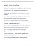 ACNS Guidelines Test Questions and Answers 2025