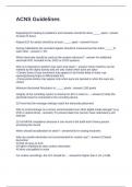 ACNS Guidelines Questions  with Solutions 100&percnt; Correct