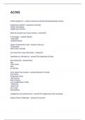 ACNS QUESTIONS WITH CORRECT ANSWERS 