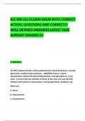 AIC 300 ALL CLAIMS EXAM WITH CORRECT ACTUAL QUESTIONS AND CORRECTLY WELL DEFINED ANSWERS LATEST 2025 ALREADY GRADED A&plus; 