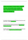 CFESA ELECTRICAL EXAM WITH CORRECT ACTUAL QUESTIONS AND CORRECTLY WELL DEFINED ANSWERS LATEST 2025 ALREADY GRADED A&plus;  