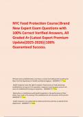   NYC Food Protection Course&vert;Brand New Expert Exam Questions with 100&percnt; Correct Verified Answers&comma; All Graded A&plus;&vert;Latest Expert Premium Update&lpar;2025-2026&rpar;&vert;100&percnt; Guaranteed Success&period;