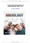 Test Bank for Sociology&comma; Ninth Canadian Edition &lpar;9th Edition&rpar; by John J&period; Macionis &lpar;Author&rpar;&comma; Linda M&period; Gerber &lpar;Author&rpar; &lpar;All chapters covered&rpar; &lpar;Complete Guide with answers&rpar; &lpar;Graded A&plus;&rpar;