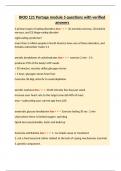BIOD 121 Portage module 5 questions with verified answers&period;