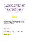 NY INDEPENDENT GENERAL ADJUSTER  EXAM - SERIES 17-70 EXAM 2025 NEWEST  2 VERSIONS &lpar;VERSION A AND B&rpar; ACTUAL  EXAM COMPLETE QUESTIONS AND  CORRECT DETAILED ANSWERS  &lpar;VERIFIED ANSWERS&rpar; &vert;ALREADY  GRADED A&plus;&vert;&vert;BRAND NEW&excl;&excl;