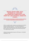 MEDIALAB POCT&sol;BHC NOVA BIOMEDICAL STATSTRIP GLUCOMETER COMPETENCY AND POINT OF CARE &lpar;INTERNAL MEDICINE CLINIC&rpar;EXAM&vert;PASS