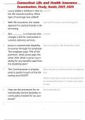 Connecticut Life and Health Insurance Examination Study Guide 2025&sol;2026