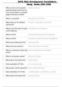 D276 Web Development Foundations Study Guide 2025&sol;2026
