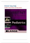 TEST BANK For CURRENT Diagnosis and Treatment Pediatrics 27th Edition by Maya Bunik&semi; William W&period; Hay
