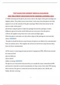 TEST BANK FOR CURRENT MEDICAL DIAGNOSIS AND TREATMENT QUESTIONS WITH VERIFIED ANSWERS 2025