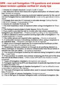 DPR - non soil fumigation 119 questions and answers latest revision updates verified A&plus; study tips