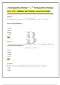 MATH TEAS 7 2023 EXAM QUESTION AND ANSWER LATEST 2025