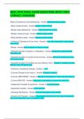 BESC 3010 FINAL EXAM QUESTIONS WITH 100&percnt; CORRECT ANSWERS
