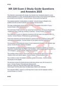 NR 328 Exam 2 Study Guide Questions and Answers 2025