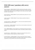 FAD 3220 exam 1 questions with correct answers&period;