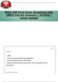 POLI 105 Final Exam Questions with 100&percnt; Correct Answers &vert; Verified &vert; Latest Update