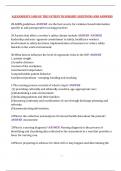 ALEXANDER'S CARE OF THE PATIENT IN SURGERY QUESTIONS AND ANSWERS