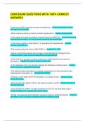 CNIM EXAM QUESTIONS WITH 100&percnt; CORRECT ANSWERS