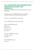 CFL1 QUESTIONS AND ANSWERS WITH VERIFIED SOLUTIONS 100&percnt; CORRECT&excl;&excl;&excl;