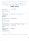 SPMT 262 FINAL EXAM AND PRACTICE EXAM QUESTIONS  CURRENTLY TESTING COMPLETE EXAM QUESTIONS WITH DETAILED  VERIFIED ANSWERS &lpar;100&percnt; CORRECT ANSWERS&rpar;  &sol;ALREADY GRADED A&plus; 