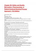 Chapter 09&colon; Safety and Quality McCuistion&colon; Pharmacology&colon; A Patient-Centered Nursing Process Approach&comma; 11th Edition Test Bank 2025&sol;2026 Questions With Verified Answers&period;