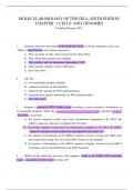 Complete Test Bank Molecular Biology of the Cell 6th Edition Alberts Questions & Answers with rationales &lpar;Chapter 1-24&rpar;