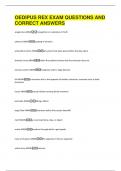 OEDIPUS REX EXAM QUESTIONS AND  CORRECT ANSWERS 