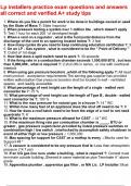 Lp installers practice exam questions and answers all correct and verified A&plus; study tips&period;pdf