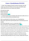 Exam 1&colon; Dysrhythmias &lpar;NCLEX&rpar; Complete solution guide &lpar;A&plus; Rated&rpar;&lpar;2025&sol;2026&rpar;