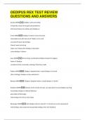 OEDIPUS REX TEST REVIEW  QUESTIONS AND ANSWERS 