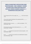 MEDCA PHLEBOTOMY CERTIFICATION EXAM  QUESTION BANK &vert; 2025 CURRENLTY TESTING  ACCURATE REAL EXAM QUESTIONS WITH  DETAILED VERIFIED ANSWERS GRADED A&plus; &vert;  GUARANTEED EXCELLENCE PASS