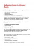 McCuistion Chapter 9 - Safety and Quality Test Bank Exam 2025&sol;2026 Questions With Completed Solutions&period;