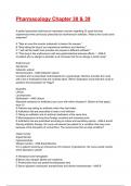 Pharmacology Chapter 38 & 39 Test Bank Exam 2025&sol;2026 Questions With Completed Solutions&period;