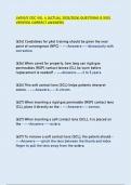 4V051&sol;S CDC VOL 4 &lpar;ACTUAL 2025&sol;2026&rpar; QUESTIONS & 100&percnt;  VERIFIED CORRECT ANSWERS