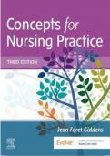 TEST BANK FOR CONCEPTS FOR NURSING PRACTICE 3RD EDITION BY JEAN FORET GIDDENS ISBN 978-0323581936 COMPLETE GUIDE 100&percnt; VERIFIED A&plus; GRADE ASSURED&excl;&excl;&excl;&excl;&excl; LATEST UPDATE&excl;&excl;&excl;&excl;&excl;&excl;