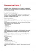 Pharmacology Chapter 7 Test Bank Exam 2025&sol;2026 Questions With Correct Ans&period;