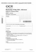 OCR GCSE &lpar;9&ndash;1&rpar; Classical Greek J292&sol;01 Language MAY 2024 QP AND MS