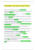 NCCCO Rigger 1 Exam Questions  With 100&percnt; Pass