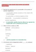 CONTRACT LAW EXAM 2025 WITH ACCURATE SOLUTIONS