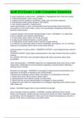 SLM 273 Exam 1 with Complete Solutions