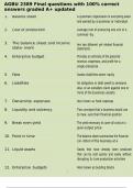 AGBU 2389 Final questions with 100&percnt; correct answers graded A&plus; updated