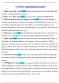 OAR for Jurisprudence Exam Questions And Answers 100&percnt; Guaranteed Pass&lpar;2025&sol;2026&rpar;&period;