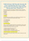 NURS 615 Exam 1 2025 Maryville University 250  Exam 1 Prep Questions and Correct Verified  Answers&sol; MVU Nurs 615 Exam 1 2025&sol; Nurs 615  Pharmacology Exam 1 &lpar;Brand New&excl;&rpar; 