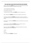 MCS 1000 FINAL EXAM UPDATED QUESTIONS AND ANSWERS