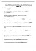 RMGA TEST STUDY GUIDE SECTION 1 UPDATED QUESTIONS AND ANSWERS